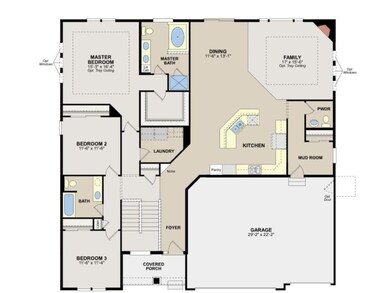 Floorplan of The Cambridge II.  2,218 total inishe