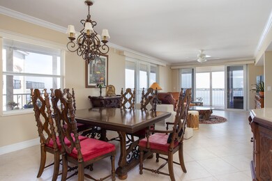 View of dining room from kitchen