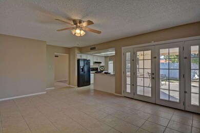 Family Room with French Doors to Patio