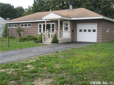 Exterior Front. The garage has an extra deep bay t