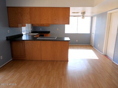 kitchen and dining area