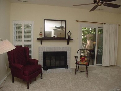 Living room has new carpet & fresh paint