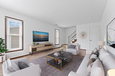 Staged photo of living room!