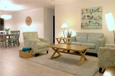 Open floor plan with living room and dining room c