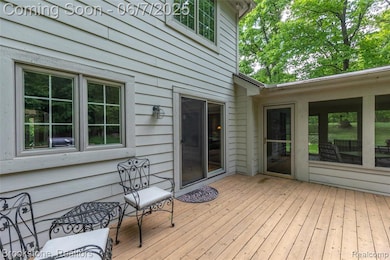 Outdoor entertaining off Kitchen and Sunroom
