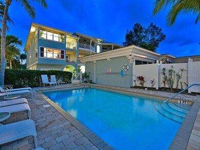 Heated pool steps away from the gulf