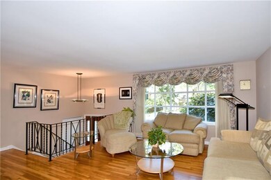 Entertain with ease in the living room open to the