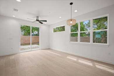 Unfurnished room with recessed lighting, light wo