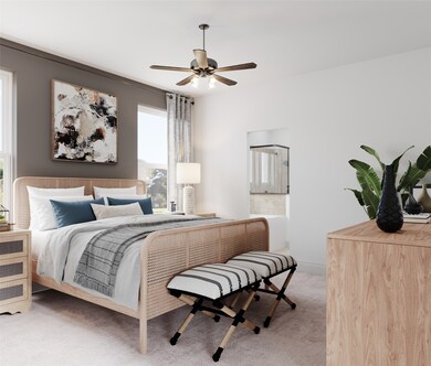 Beazer Homes Treeline Alpine floorplan. This is not a photo of the actual home, but is a photo of the Alpine floorplan.