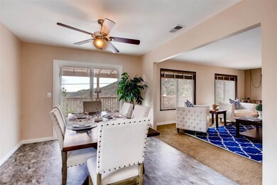 Perfect for entertaining, This dining room opens t