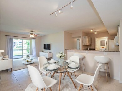 Dining room virtually staged.