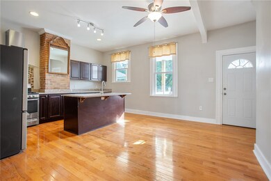Looking into the kitchen.