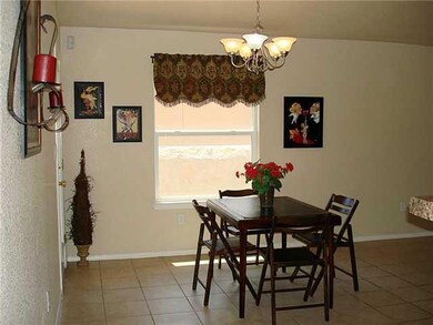 Eating area next to kitchen