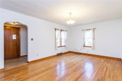 Entry and family room.