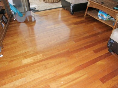 Tigerwood floors-living room