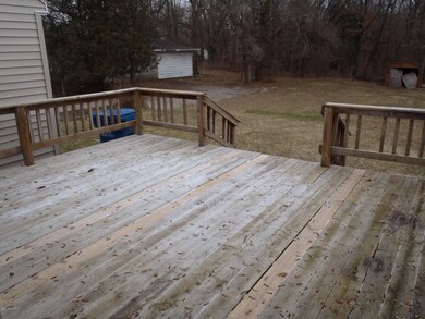 Deck off dining area