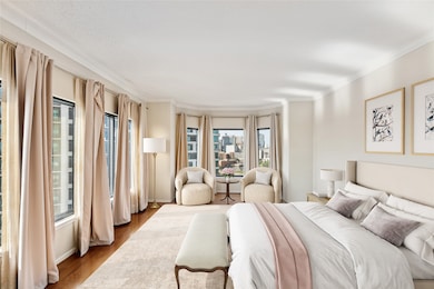 Spacious primary suite with two walk-in closets. I