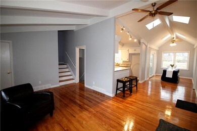 Living room to Kitchen and Dining