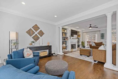 This flexible space is great for a sitting room, o