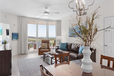 Living room with view