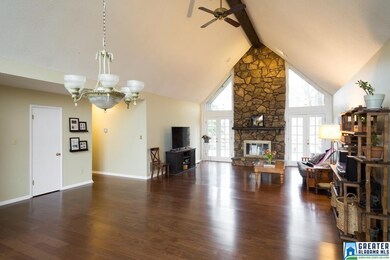 This open concept living is great for families or 