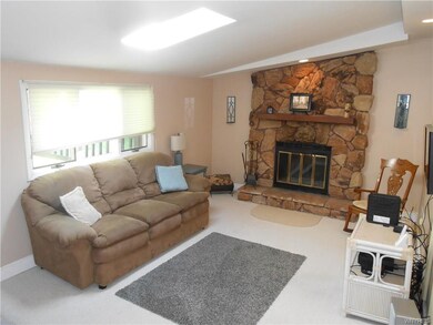 Cozy Family Room with Beautiful Wood Burning Firep
