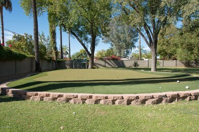 over sized professional putting green