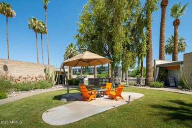 Boomerange Shaped Patio