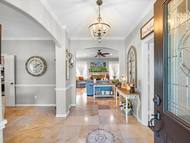 Grand entry with new front door