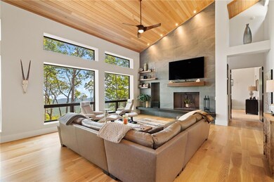 DTBB great room is very similar, but ceiling will slope in the opposite direction, back window wall will be two feet higher, and back wall window will have a fixed window above the operable window