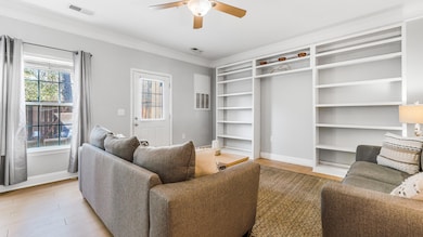 Built-In Shelving In Living Room