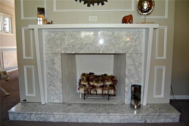 BEAUTIFUL MARBLE  HEARTH AND MANTLE