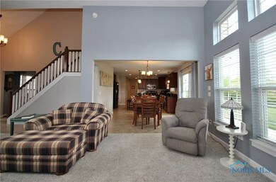 Great room looking into Eat-in kitchen