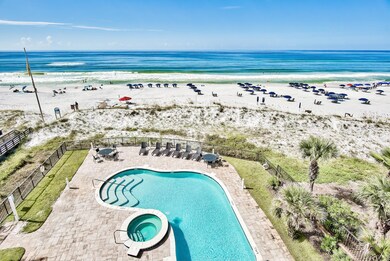 VB - Aerial of pool and beach