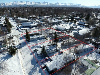 Aerial View With Lots Outlined