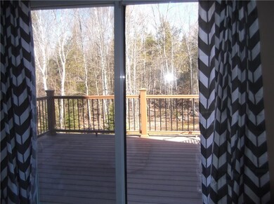 View of deck off master bedroom.