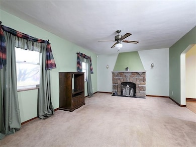 Opposite view of the cozy living room