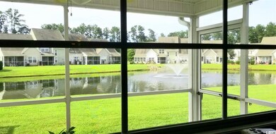 Townhouse over looks a pond in the back.  Quiet an