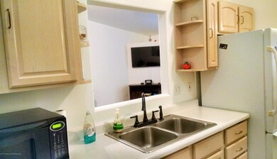 Kitchen with view into Living Room