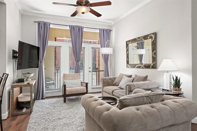 Living Room has French door that opens to the outd