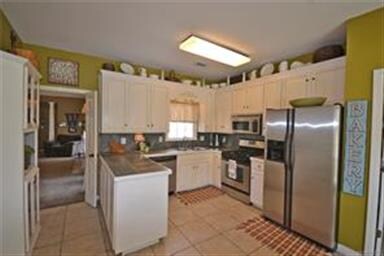 Kitchen with stainless appliances
