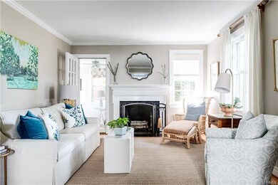 living room, wood burning FP