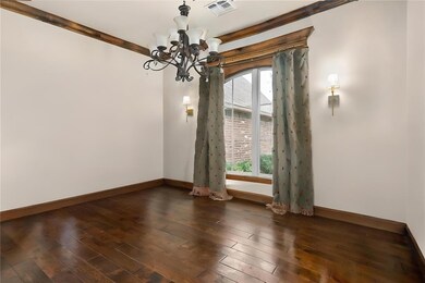 Unfurnished dining area with visible vents, plenty