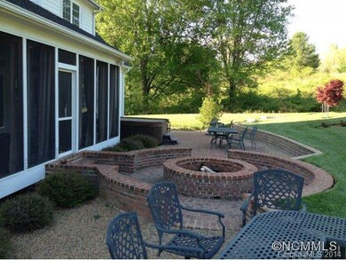 Brick Patio With Firepit