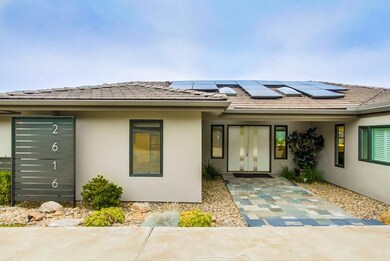 Sleek, modern entryway fully monitored by security