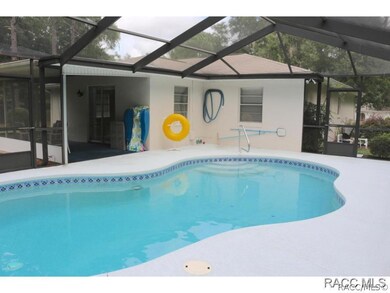 Cool caged salt water pool