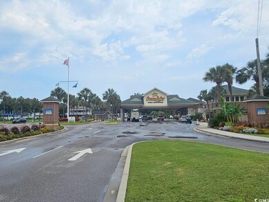 View of gated community entrance into Ocean Lakes