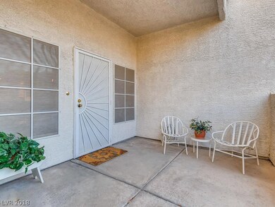 Relax on the cozy front patio.