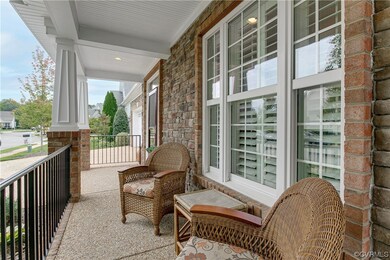 Balcony with a porch
