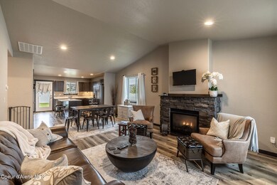 Great Room with Stone Fireplace